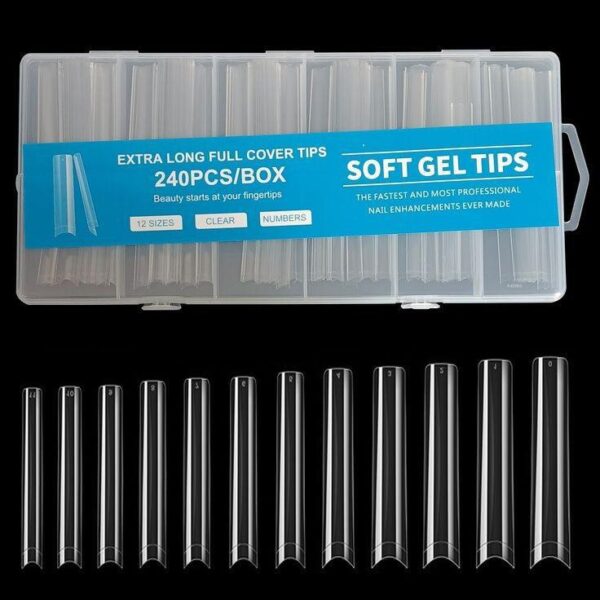 Long Gel Acrylic Nail Tip