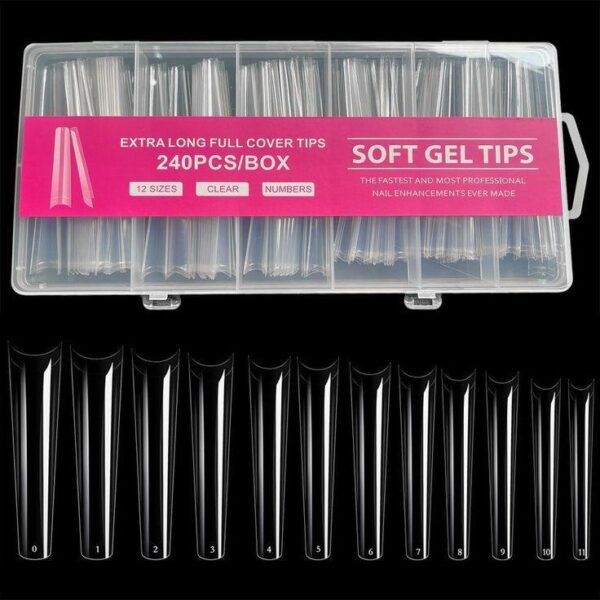 Long Gel Acrylic Nail Tip - Image 2