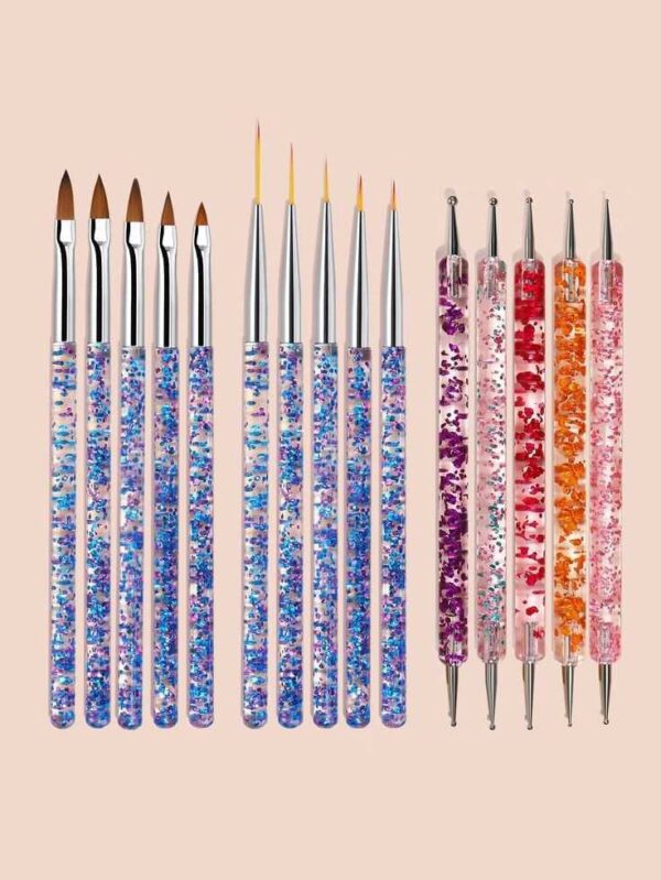 Nail liner design brush